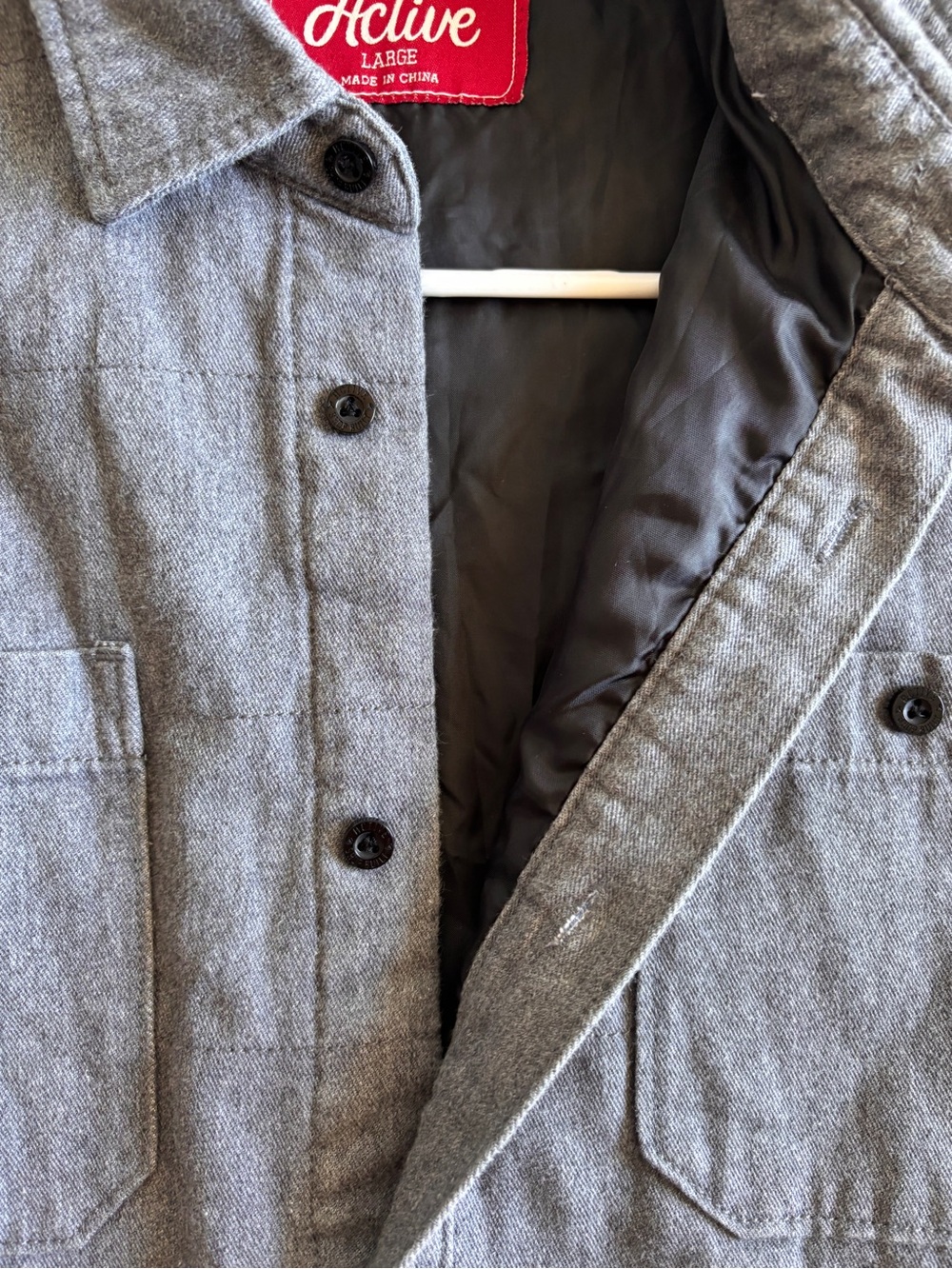 Active Ride Shop Gray Button-Front Shirt Jacket - Picture 6 of 6